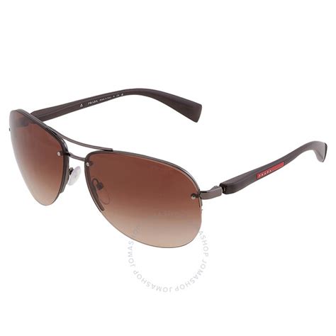 Prada Linea Rossa PS 56MS Sunglasses Men's Pilot .